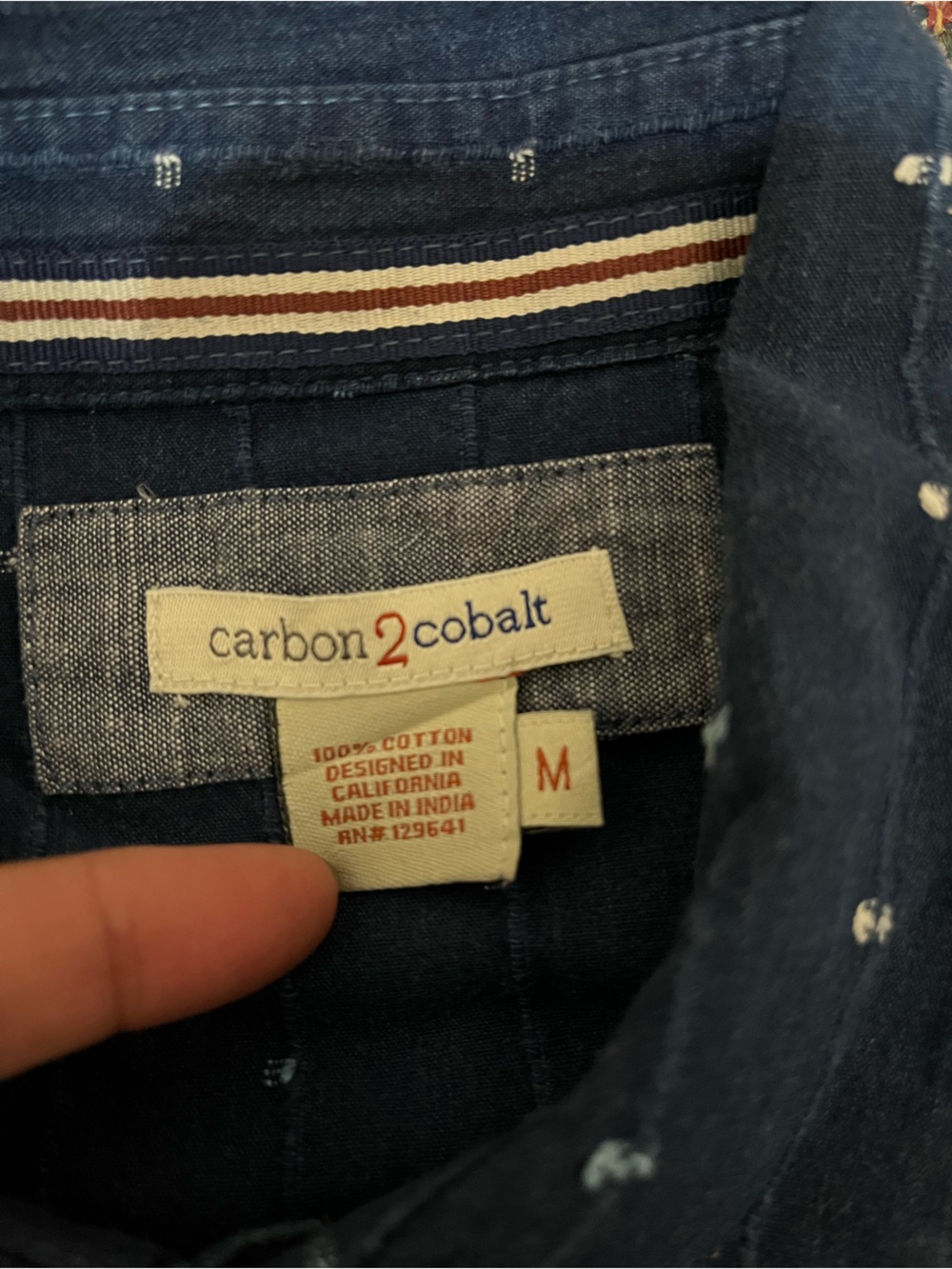(Lot Of 2) Carbon 2 Cobalt Mens Short Sleeve Shirt Size Medium - Picture 5 of 5